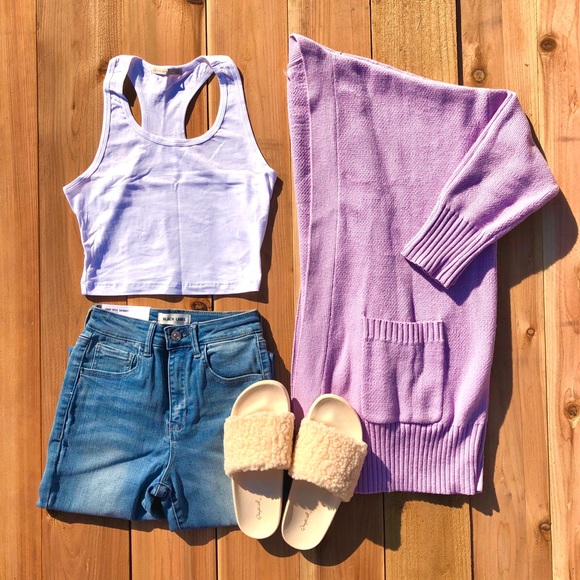 ❤️HP Lavender Oversized Cardigan - Picture 9 of 10